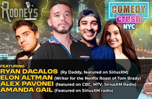 Saturday Night Night Comedy Crush NYC ft: Elon Altman, Amanda Gail, Alex Pavone, Alex Libutti, Ryan Dacalos