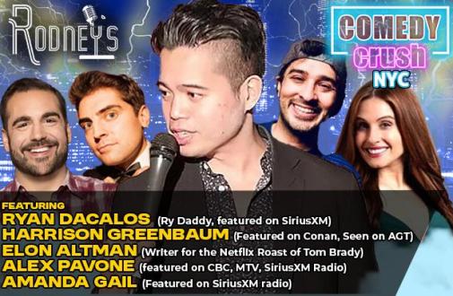 Friday Night Comedy Crush NYC ft: Harrison Greenbaum, Amanda Gail, Elon Altman, Alex Pavone, Ryan Dacalos