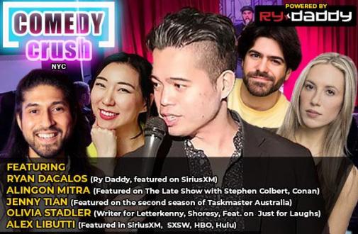 Friday Night Comedy Crush NYC ft: Alingon Mitra, Jenny Tian, Olivia Stadler, Alex Libutti, Ryan Dacalos 